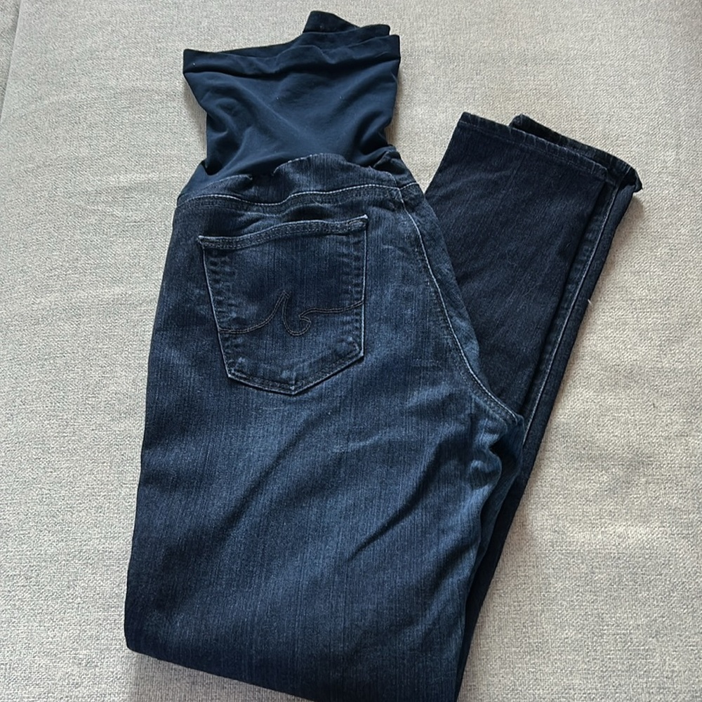Ag Adriano Goldschmied Maternity Jeans Dark Wash Size 29 Regular
